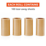 Full Circle Clean Ocean Lint Roller - Refillable & Reusable - Unbleached Sticky Paper - 100 sheets