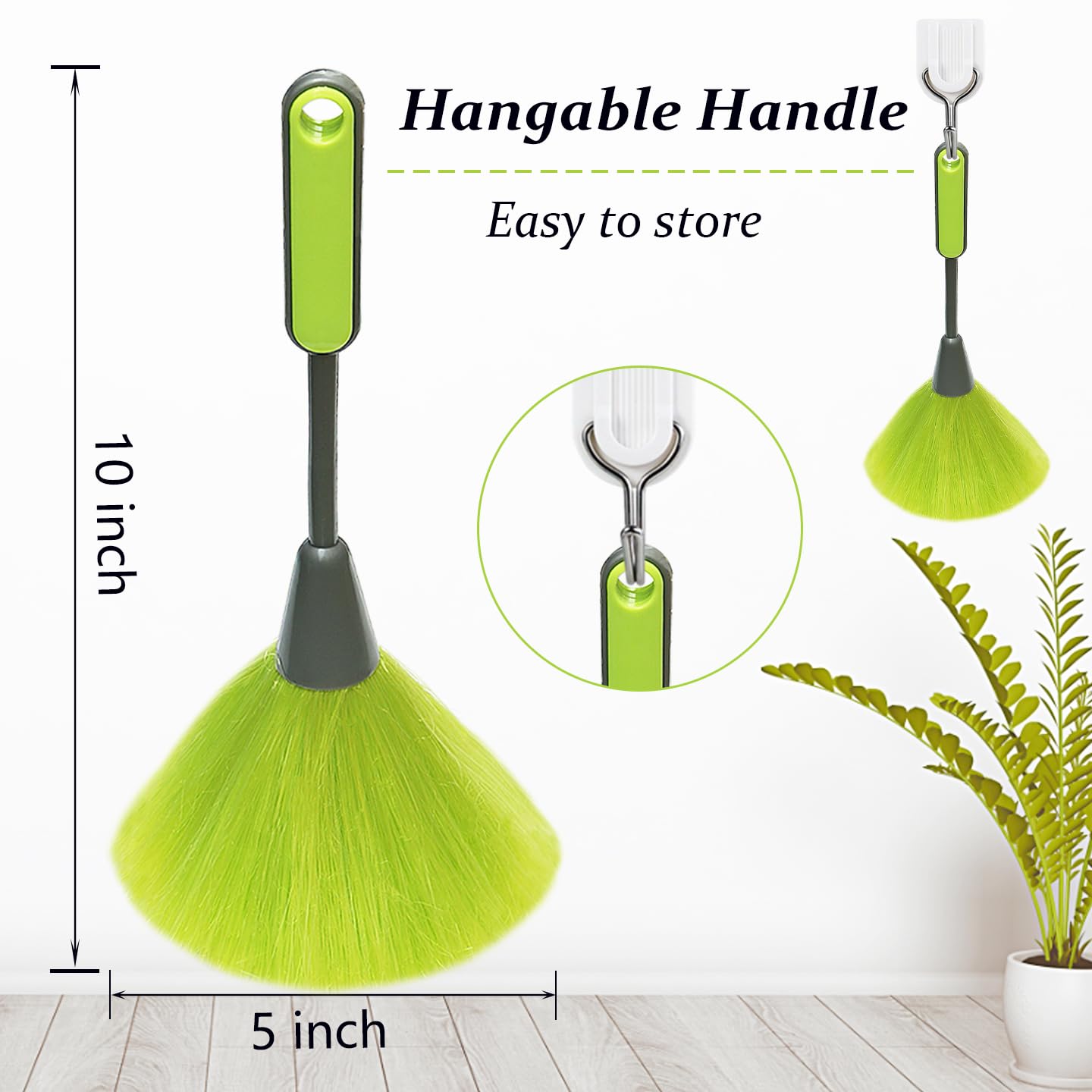 4 Pack 10" Small Microfiber Duster, Delicate Fluffy Microfiber Feather Duster, Suitable for Light Daily Household Dusting, Perfect for Cleaning Desk