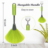 4 Pack 10" Small Microfiber Duster, Delicate Fluffy Microfiber Feather Duster, Suitable for Light Daily Household Dusting, Perfect for Cleaning Desk
