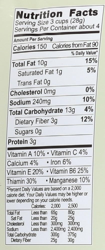 Living Intentions Activated Superfood Popcorn - Case of 12-4 OZ
