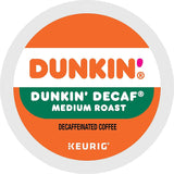 Dunkin' Donuts Decaf Keurig® Single-Serve K-Cup® Pods, Medium Roast, Box of 44 K-Cup® Pods