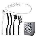 Washing Machine Cleaner Brush Set (6-Pcs) for Front & Top Load Washers - Deep Cleaning Kit for Rubber Seal, Drum, Dispenser, Tight Gaps & Multipurpose