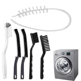 Washing Machine Cleaner Brush Set (6-Pcs) for Front & Top Load Washers - Deep Cleaning Kit for Rubber Seal, Drum, Dispenser, Tight Gaps & Multipurpose
