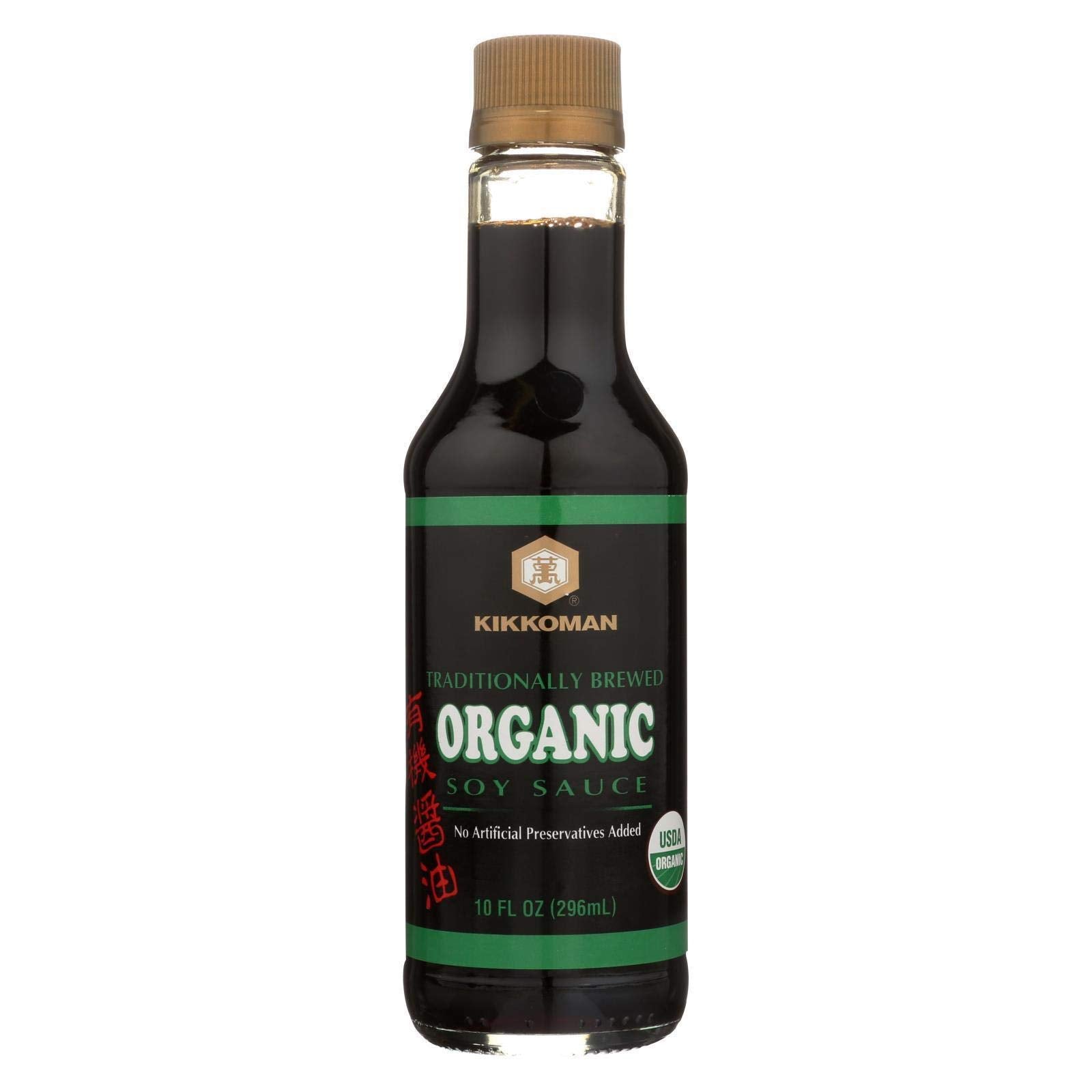 Kikkoman Organic Naturally Brewed Soy Sauce, 10 Ounce