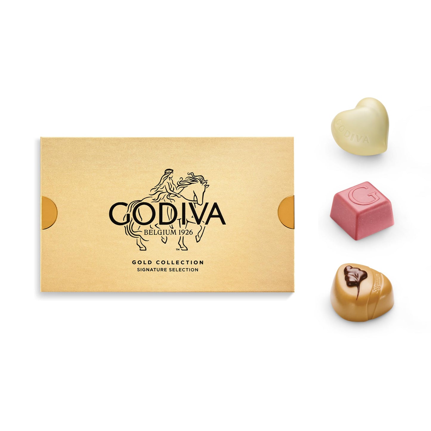 Godiva Gold Assorted Chocolate Gift Box, Belgian Dark and Milk Chocolates with Pralinés, Ganaches & Caramels, Gourmet Gift for Birthdays, Holidays