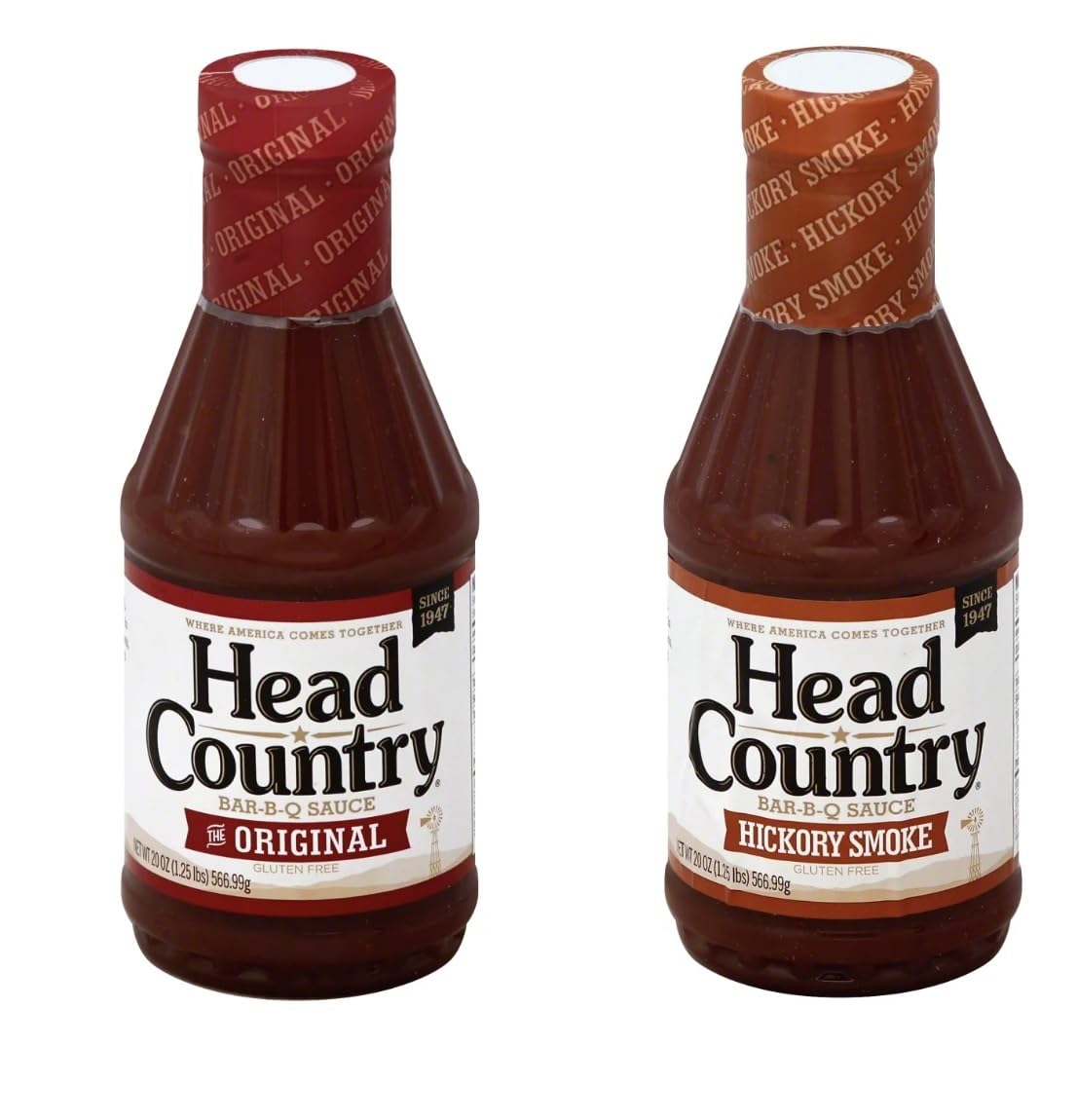 Head Country Bar-B-Q Sauce - 2 pack (Original and Hickory Smoke)