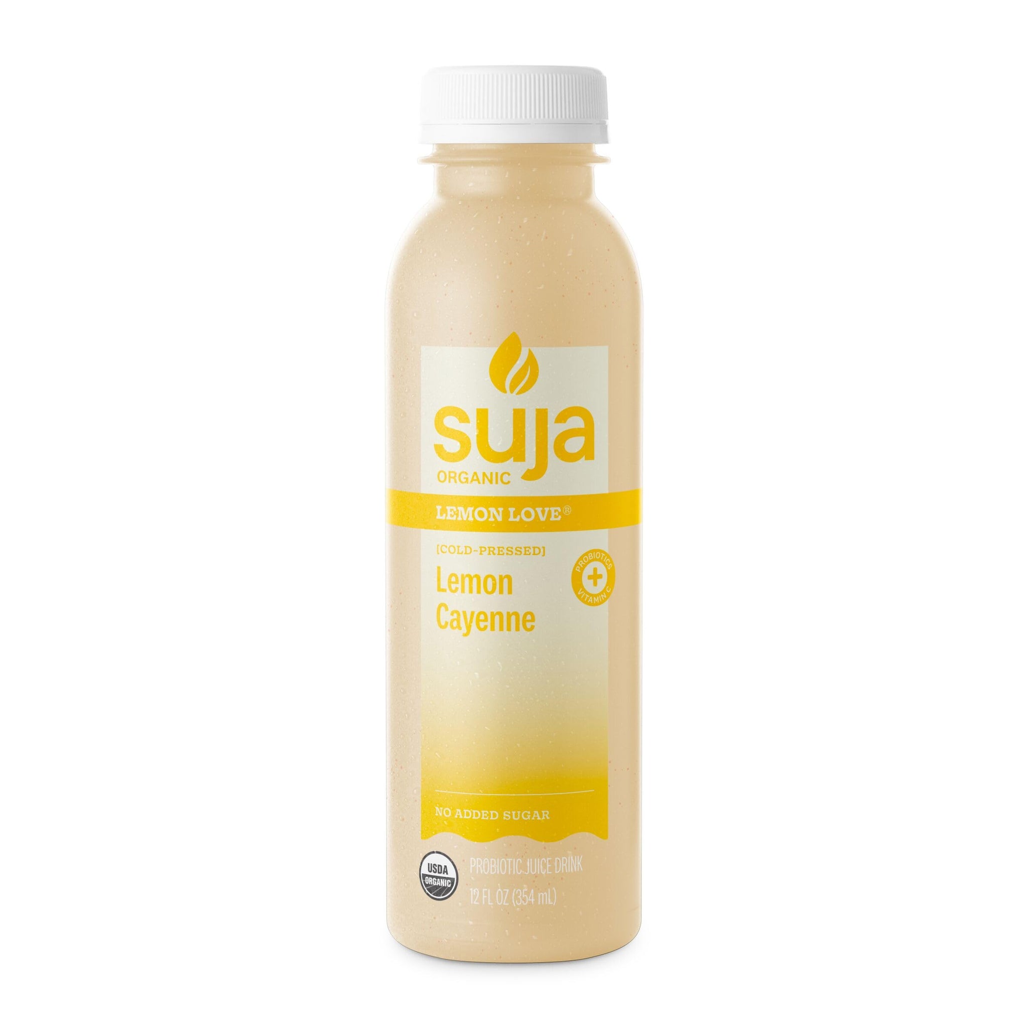 Suja Organic Cold-Pressed Lemon Love, Lemon Juice with No Additives, Excellent Source of Vitamin C for Immunity Support, Vegan, Plant-Based & USDA