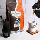 Fresh Roasted Coffee, Organic Frostbite Cold Brew Coarse Ground Coffee, Medium Roast, USDA Organic, 3rd Party Tested for Mold, Mycotoxin & Pesticides
