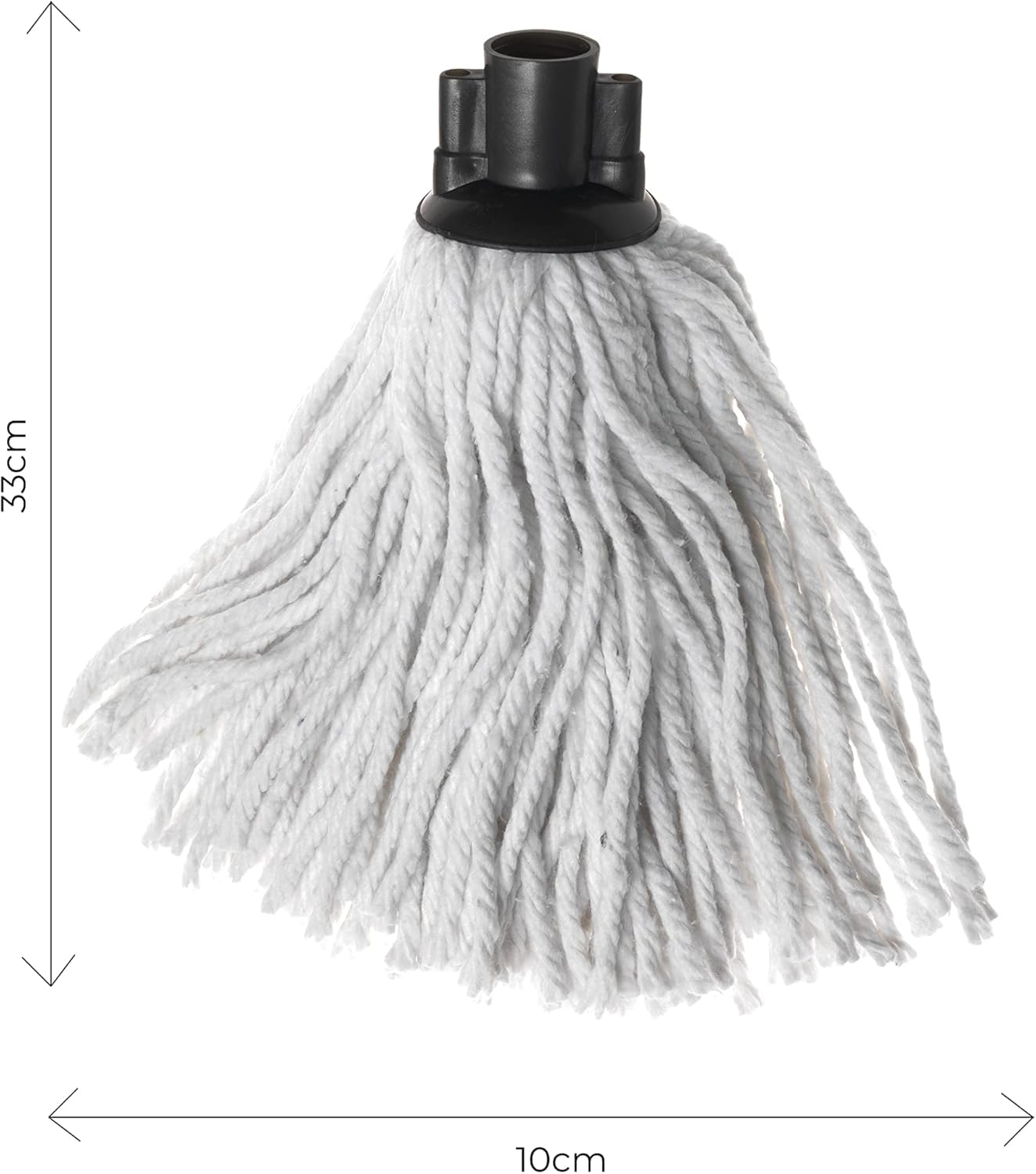 Addis Cotton Mop Refill, Graphite/Metallic,White