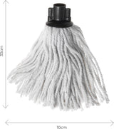 Addis Cotton Mop Refill, Graphite/Metallic,White
