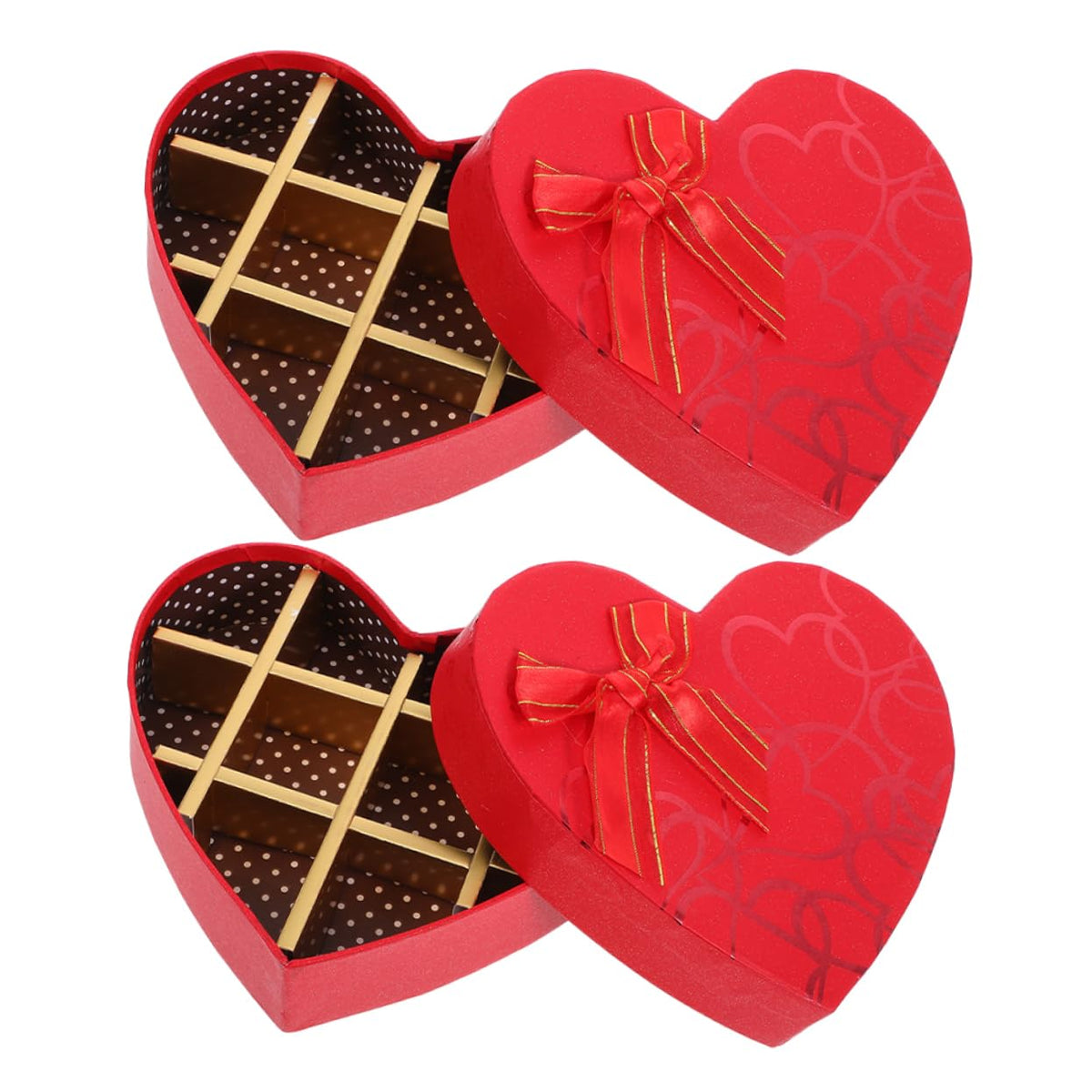 WRITWAA 2pcs Chocolate Box Boxes Chocolate Candy Valentine's Day Cookie Jar Valentine's Day Packaging Accessories Valentines Candy Holder Valentine's
