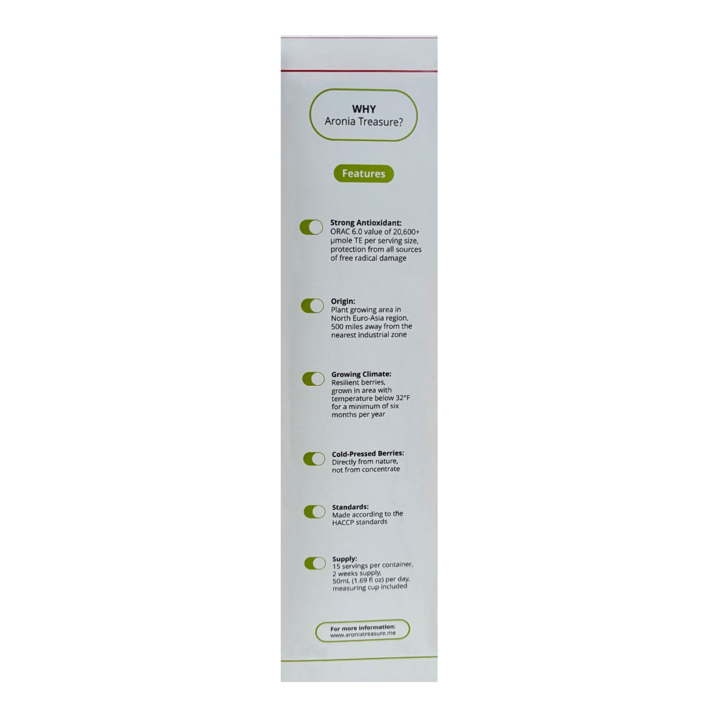 [Aronia Treasure] 100% Aronia Berry Juice: Rich in Antioxidants, Gluten-Free, Vegan, Not From Concentrate, made from Premium Aronia Berries
