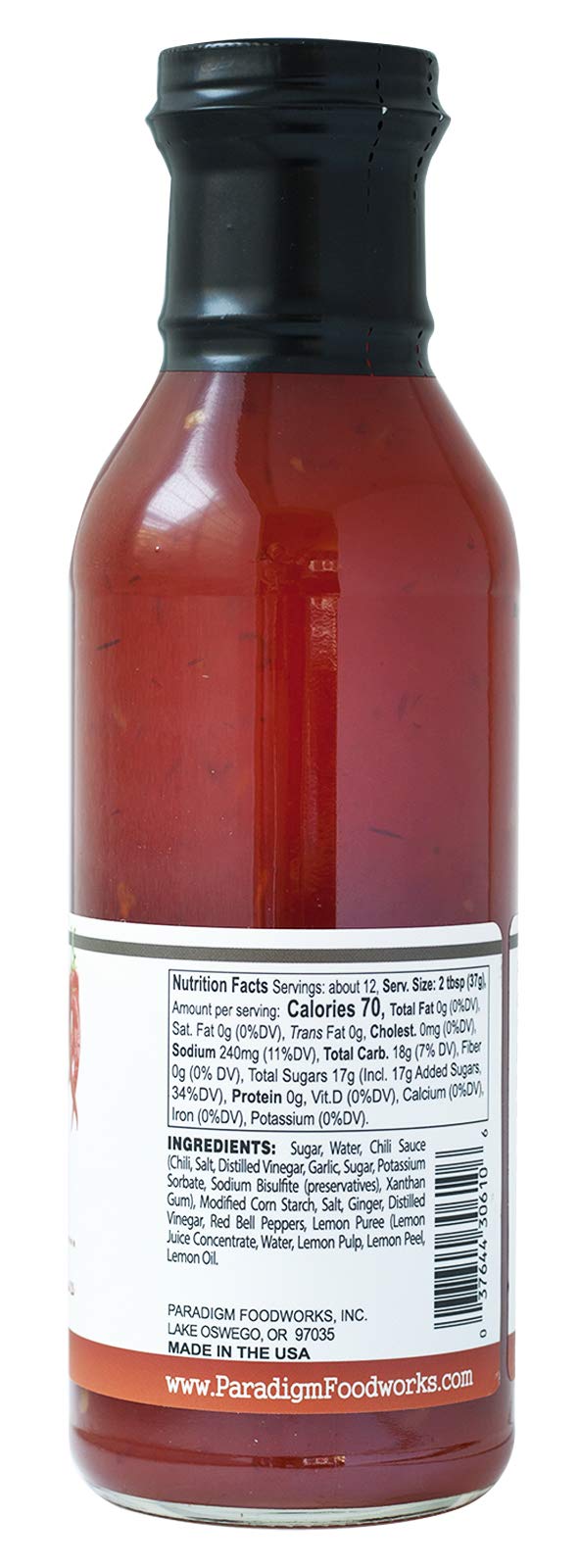 Paradigm Foodworks Thai Sweet Chili Sauce, 12 Fl Oz