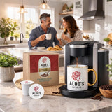 Renaissance Blend Dark Roast Single-Serve Coffee Pods - Organic Arabica Coffee, 28 Single-Serve Pods, Handcrafted Small-Batch Flavor