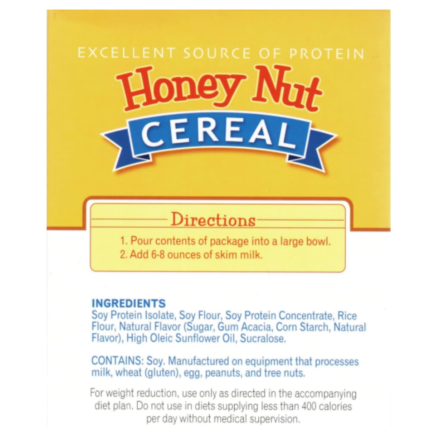 FITWISE - High Protein Cereal, 15g Protein, Low Sugar, Ideal Protein Compatible, 7 Servings Per Box (Honey Nut)