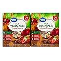 Great Value Applesauce Pouches Variety Pack, Apple, Cinnamon & Strawberry, 3.2 oz, 24 Count, Gluten-Free, 2-Pack