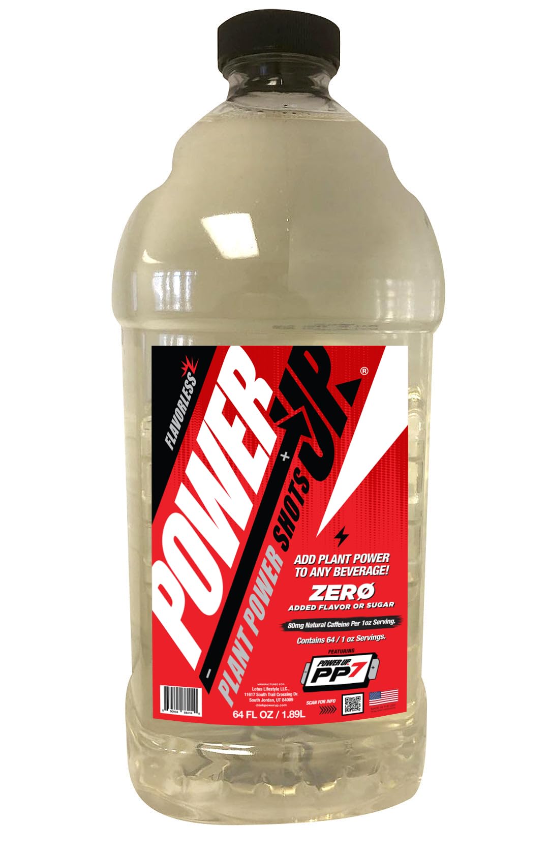Power Up (Energy Shot) | 64 fl oz | Zero Added Sugar | Natural Caffeine from Green Coffee Bean | Performance Energy