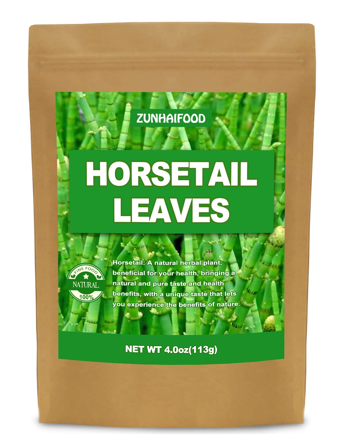 Premium Horsetail Herbal Leaves, Natual Dried Horsetail Leaf, Cut & Sifted, 4.0oz(113g), No Gmo, 100% Pure