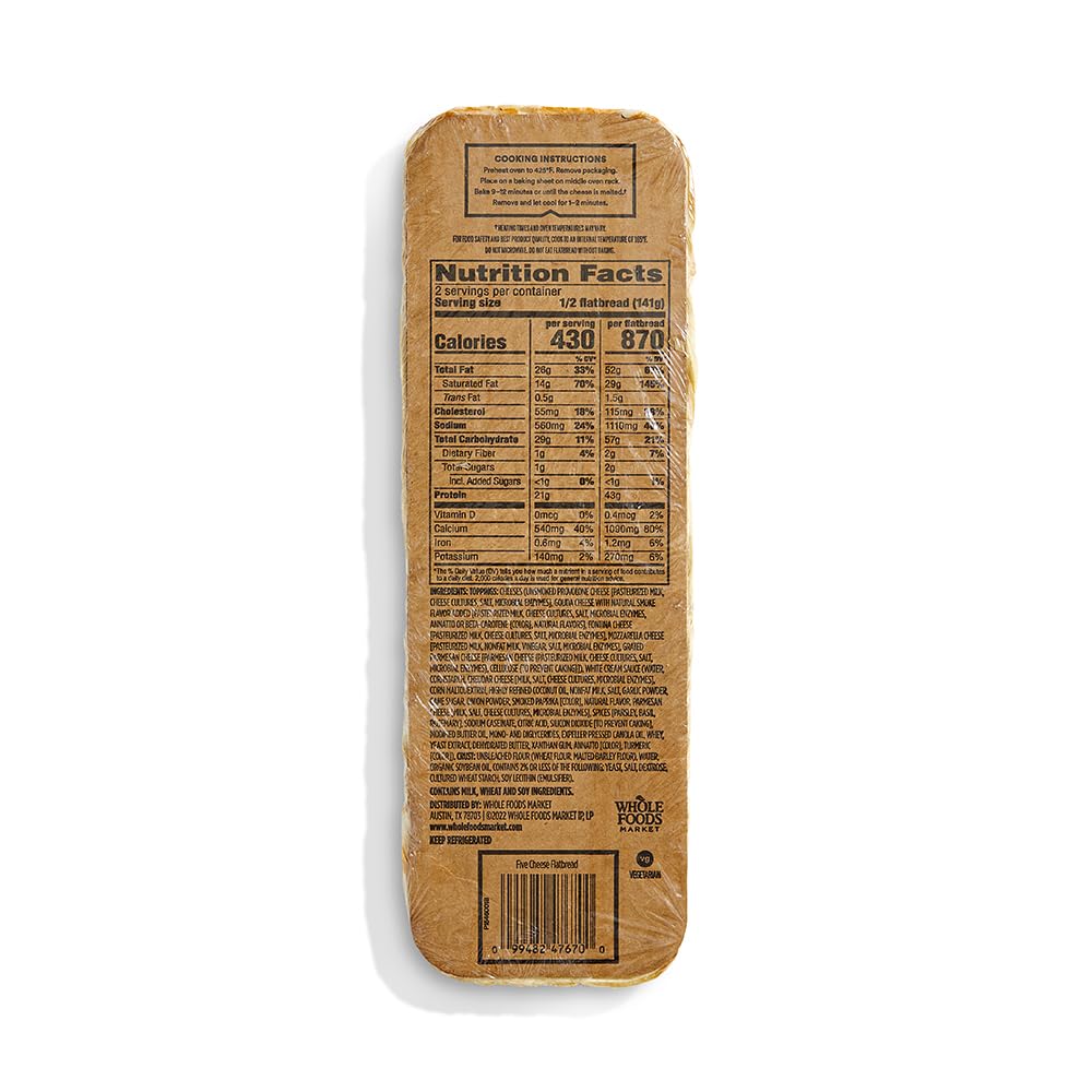 Whole Foods Market Five Cheese Flatbread, 9.95 OZ