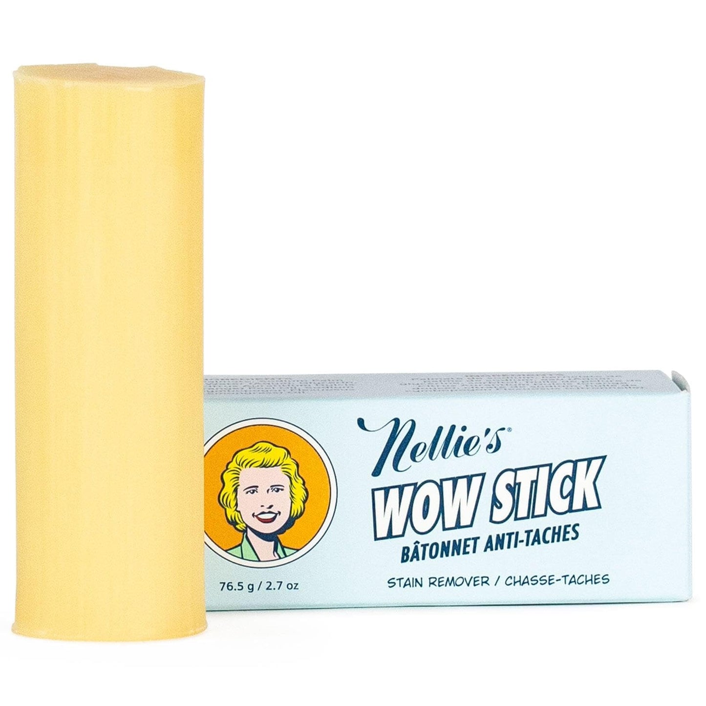 Nellie’s WOW Stick Stain Remover Bundle - Includes 3 Stain Remover Sticks and 15-Load Laundry Soda - Removes Odors and Stains from Clothing