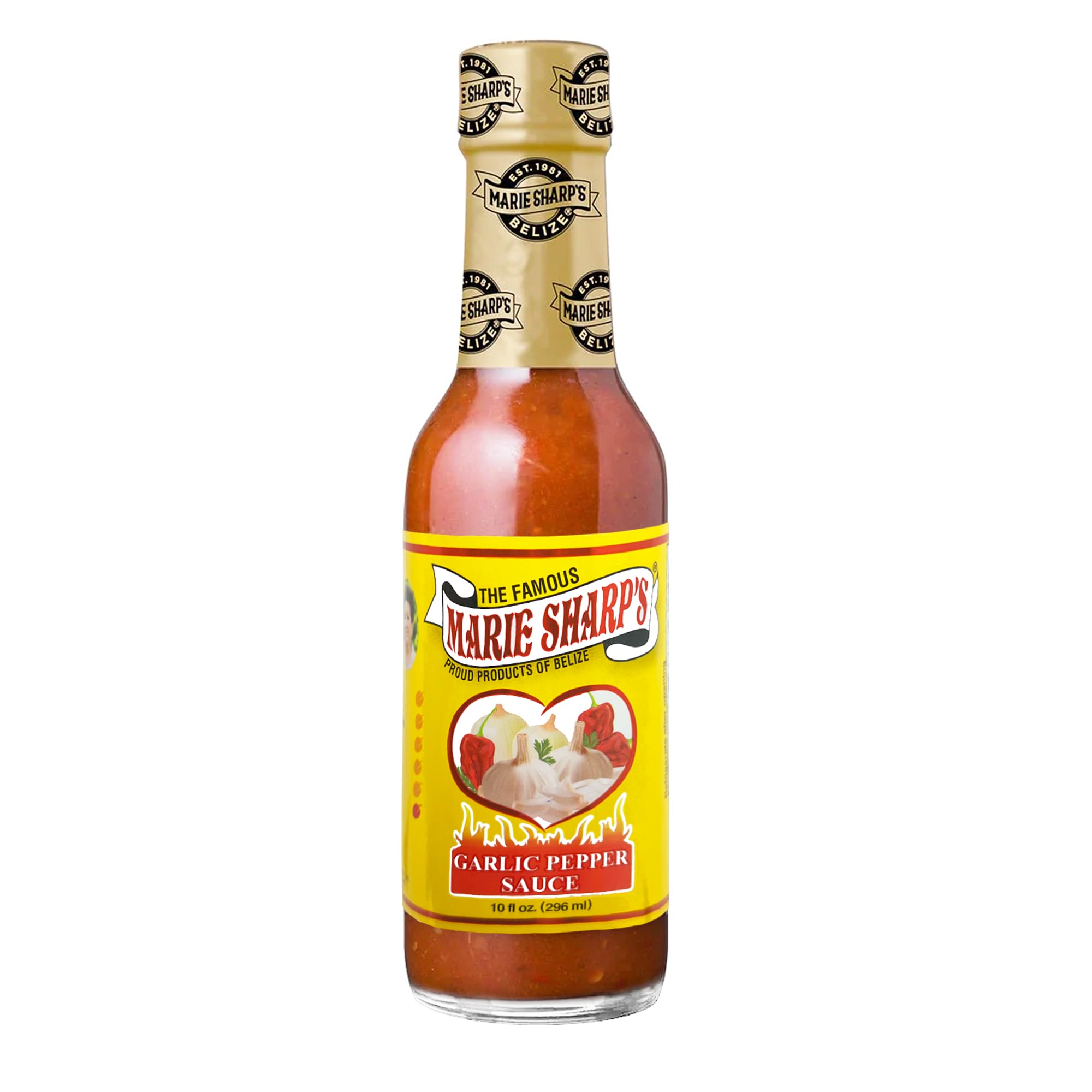 Marie Sharp's Garlic Pepper Sauce, 10 oz