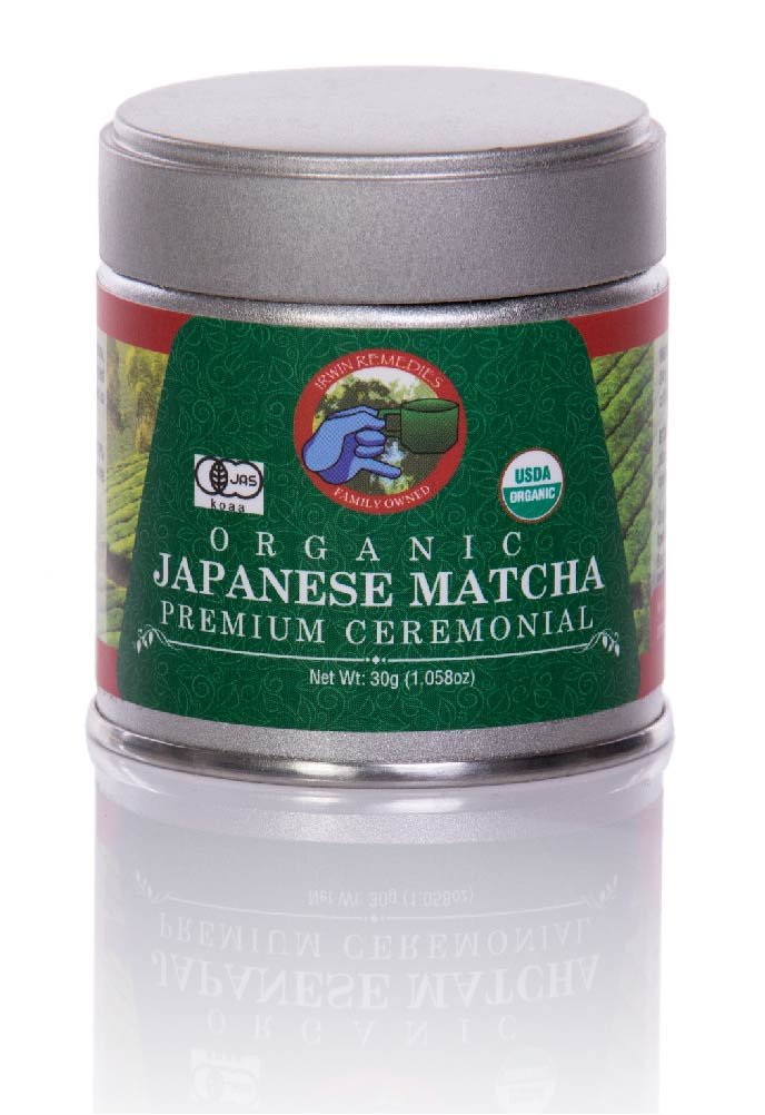 IRWIN REMEDIES Organic Japanese Matcha Premium Ceremonial - USDA+JAS Dual Certified