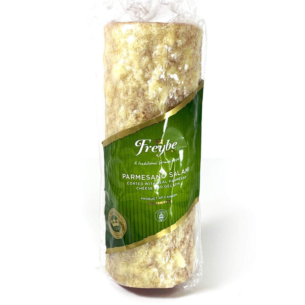 Parmesano Coated Salami, Freybe Gourmet German Sausage, approx. 1.9 lb