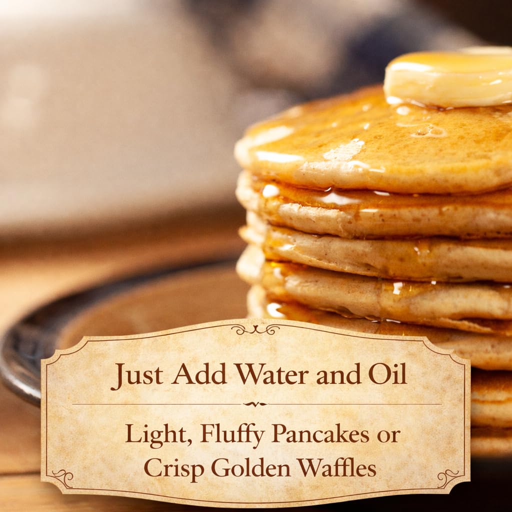 New Hope Mills Original Protein Pancake & Waffle Mix, Non-GMO, 18g Protein, Kosher, Easy Breakfast Mix, 16 oz
