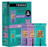 TRUBAR Vegan Protein Bar Variety Pack, Assorted Flavors, Peanut Butter, Macchiato, Cookie Dough, Gluten Free, Vegan Protein Snacks, 12G Plant-Based