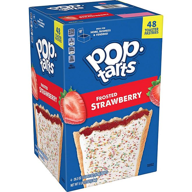 evsemo Pop-Tarts Frosted Strawberry (48 ct.)