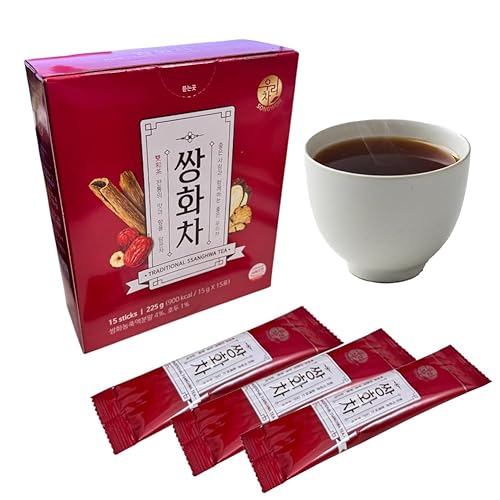 Korean Traditional Healthy Herb Tea Ssanghwa Tea 1 Box (15g x 15T) ???