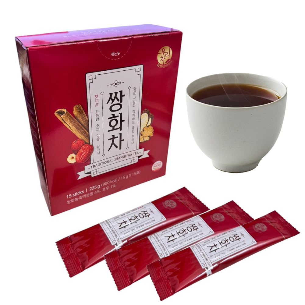 Korean Traditional Healthy Herb Tea Ssanghwa Tea 1 Box (15g x 15T) ???