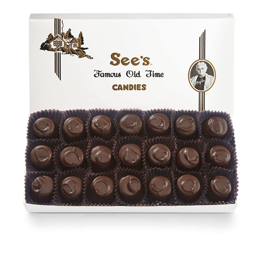See's Candies 1 lb Dark Raspberry Cream (White Wrap)