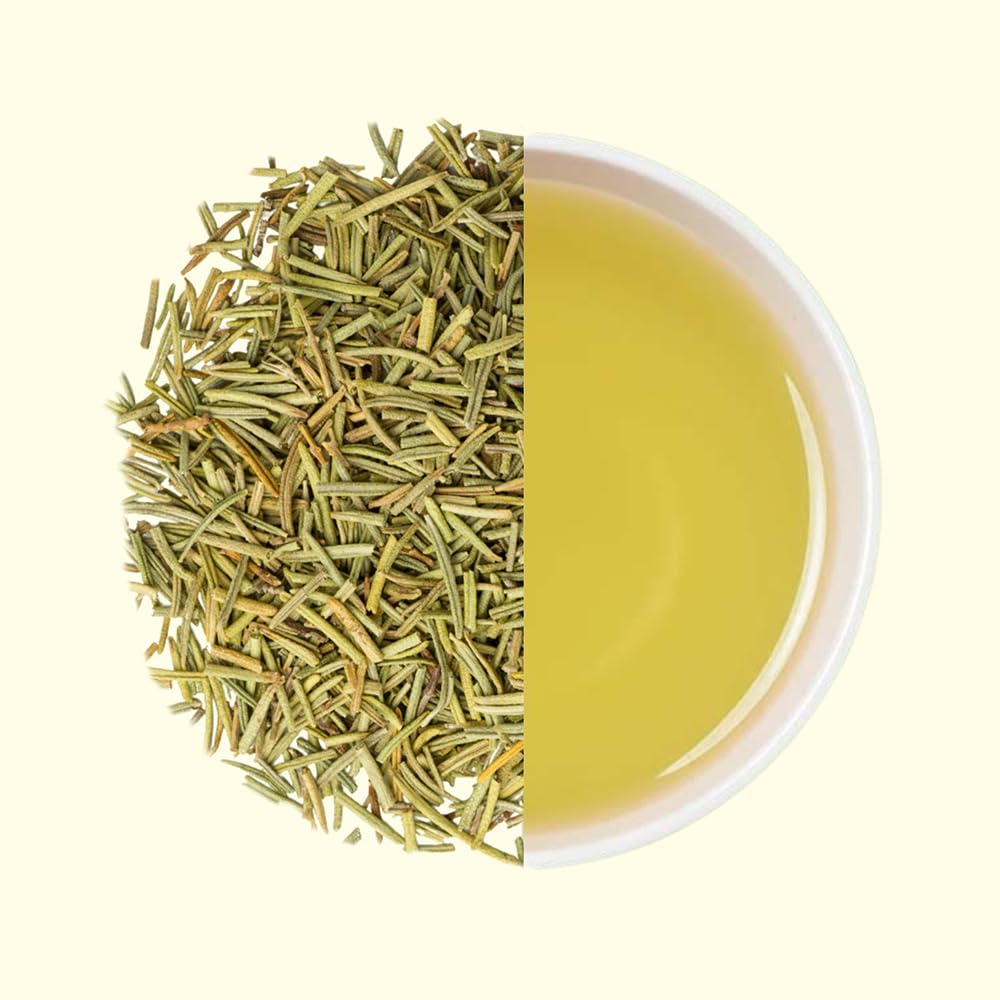 Rosemary Leaf Tea Cut 100 g | Dry Rosemary sprigs| Rosmarinus officinalis Leaves for Herbal Tea | Premium Quality Loose Leaf Tea By Hebhac Herbals
