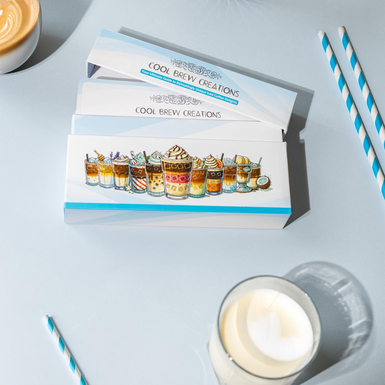 Cool Brew Creations: Iced Coffee Recipe Cards - Barista-Quality, Easy Iced Coffee Recipes - Customizable, Includes Dairy & Non-Dairy Options - Perfect