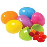 Jelly Bean Candy Filled Plastic Easter Eggs, Assorted Bag of 65