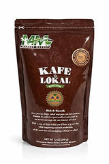 Kafe Lokal Haitian Ground Coffee 9oz - Premium 100% Arabica Dark Roast Coffee, Caribbean Mountain Coffee, Rich Aroma & Smooth Flavor