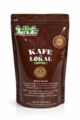 Kafe Lokal Haitian Ground Coffee 9oz - Premium 100% Arabica Dark Roast Coffee, Caribbean Mountain Coffee, Rich Aroma & Smooth Flavor
