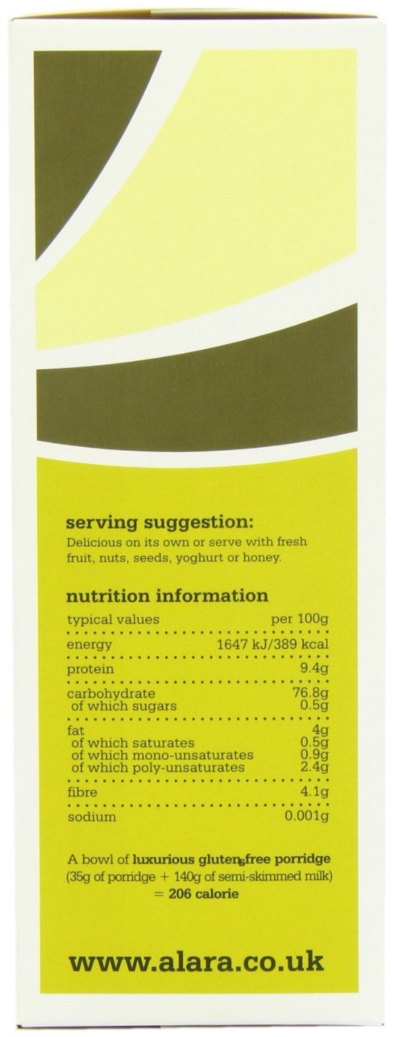 Alara Gluten Free Luxurious Porridge 500g - Pack of 2
