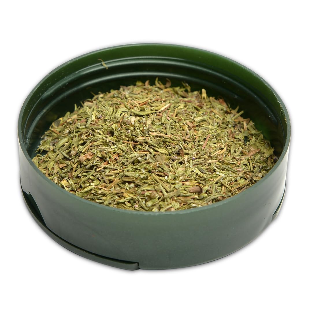 Pereg Dry Thyme Leaves - 1.40 Oz - Dried Thyme Herb Seasoning - Bulk Spices & Herbs - Adds Aromatic Flavor - Natural, Non-GMO, Non-Irradiated