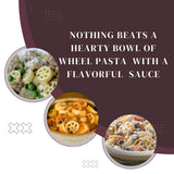 Jellybean Foods Wagon Wheels Pasta - Wagon Wheel Shaped Pasta - Wheel Shaped Pasta - Wagon Wheel Pasta - Tire Shaped Pasta (1 Lbs.)