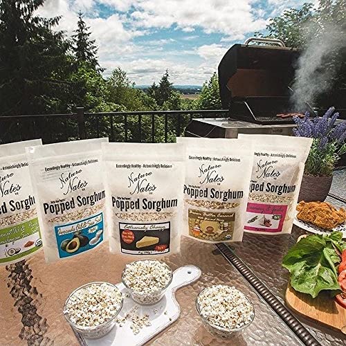 Nature Nate's Extremely Cheezy Popped Sorghum, 5 oz, Popcorn Alternative, Gluten Free Snacks, Celiac-Friendly, Healthy Snacks, Made In USA, Single Bag