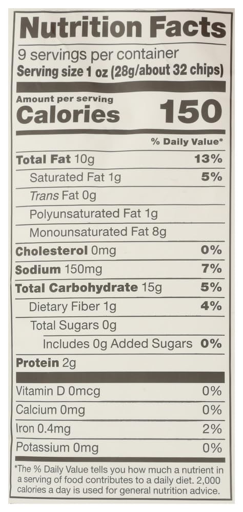 365 by Whole Foods Market, Organic Sea Salt Corn Chips, Vegan, Gluten-Free, 9 Ounce