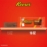 REESE'S Milk Chocolate Half-Pound Peanut Butter Cups, Candy Pack, 16 oz (2 Pieces)