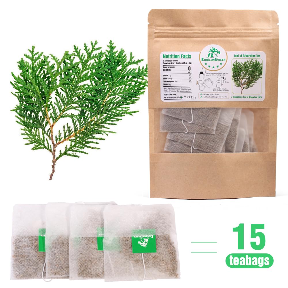 EidolonGreen [China Medicinal Herb]100% Natural Leaf of Arborvitae,Thuja Leaf Wild Harvested,(Green leaf of Arborvitae/Thuja/???/???/Ce bai ye)