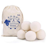 Shuielai 6pc Wool Dryer Balls, Dryer Balls for Laundry, Reusable Wool Dryer Balls