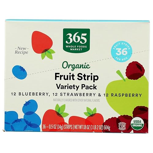 365 by Whole Foods Market Organic Variety Pack Fruit Strip Multipack, 0.5 OZ