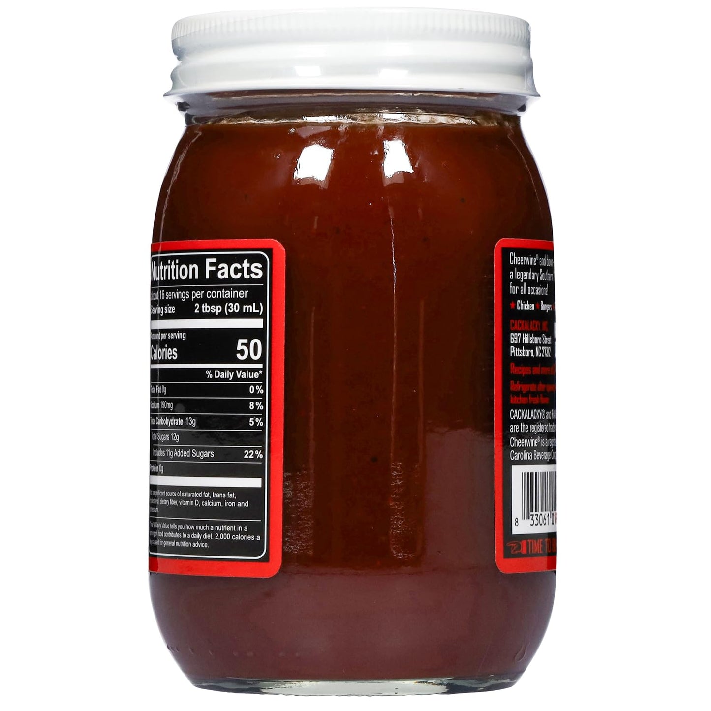 Cackalacky Cheerwine Sweet Sauce - 3-Pack of 16 oz Jars - Gourmet Barbecue Sauce for Family Gatherings & Parties