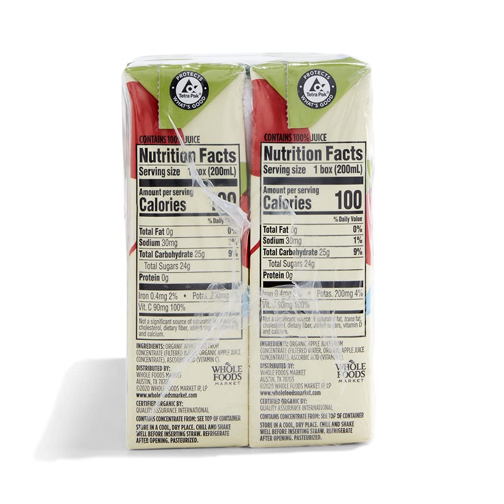 365 by Whole Foods Market Organic Apple Juice Multipack, 6.75 FZ