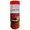 Korean Red Hot Chili Pepper Flakes Powder, Sun Dried 7oz Shaker